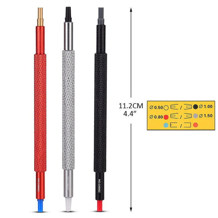 3pcs Watch Hand Presser Tool Kit with Rubber Heads