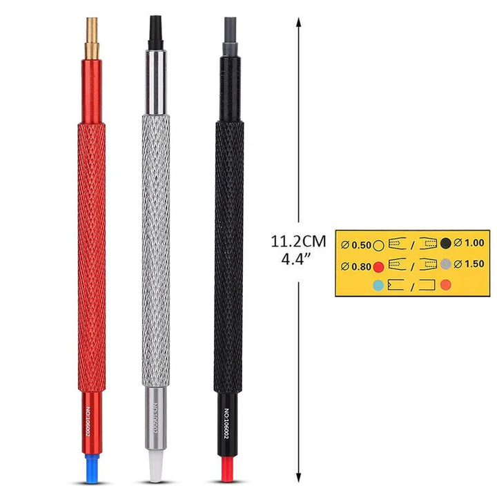 3pcs Watch Hand Presser Tool Kit with Rubber Heads