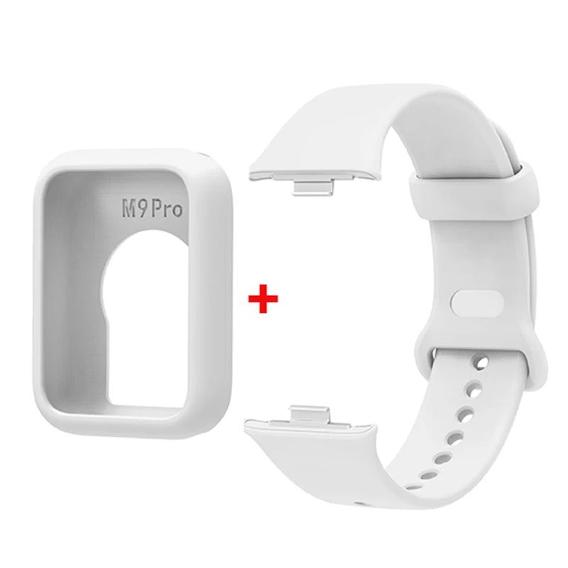 Silicone Strap with Protective Case for Xiaomi Mi Band 9 Pro