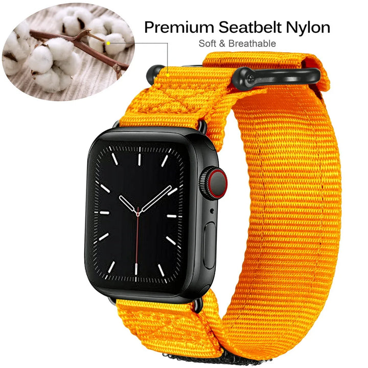 HEMSUT For Apple Watch Band 38 41 42 45MM Sport Nylon Wrist Straps For Ultra 49MM Mini Band 4 Iwatch 7 5 6 Se 2 3
