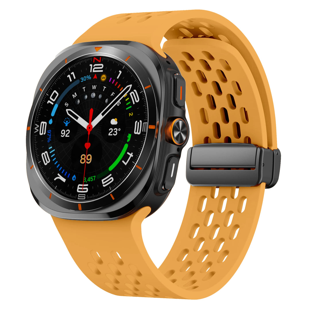 Breathable Silicone Magnetic Strap for Samsung Galaxy Watch Ultra 47mm