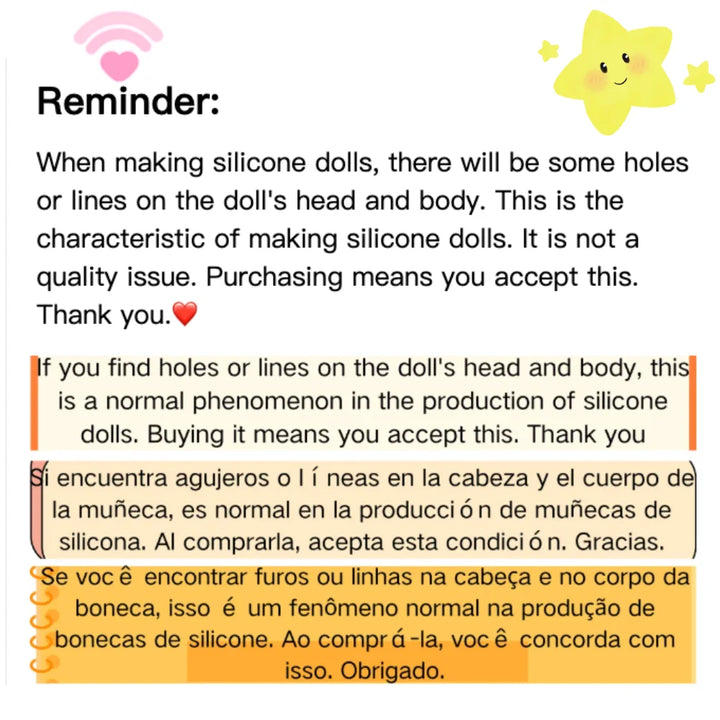 6" Mini Silicone Loulou Reborn Baby Doll