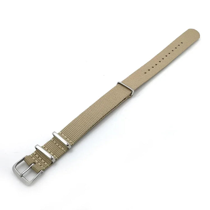 Fabric Nylon Woven Watch Strap 14–22mm (Steel Buckle)