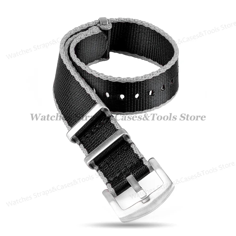 18mm 20mm 22mm Soft Nylon Watchband Bracelet Army Military Men Sport Strap for Omega 007 for Seamaster 300 Replacement Wristband