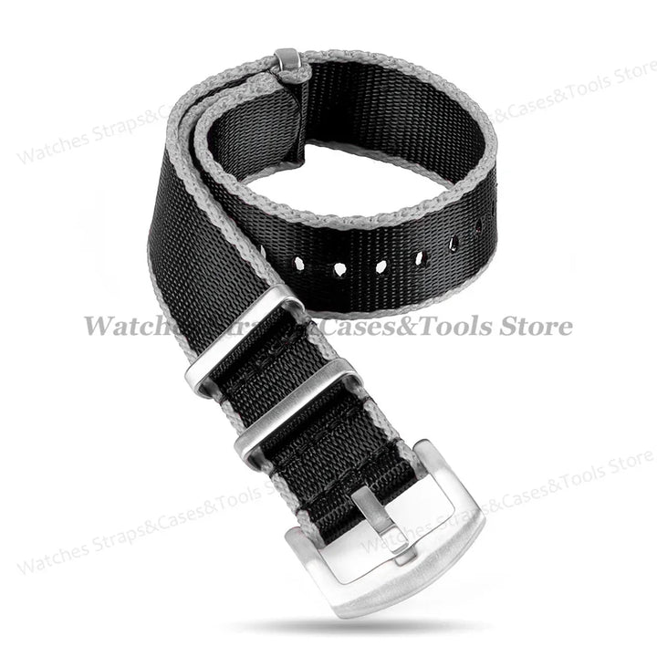 18mm 20mm 22mm Soft Nylon Watchband Bracelet Army Military Men Sport Strap for Omega 007 for Seamaster 300 Replacement Wristband