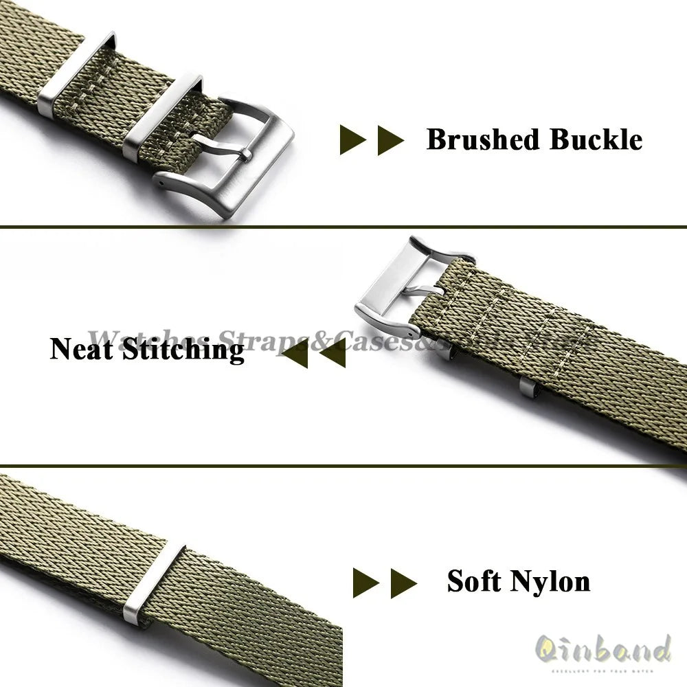 Military Nylon Watch Strap – 18-22mm