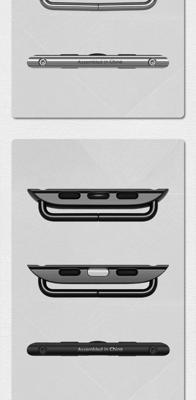 Top Quality, 2pcs Apple Watch Ultra Band Adapter, For 49mm 45mm 44mm 41mm Apple Watch Strap Stainless Steel Connector