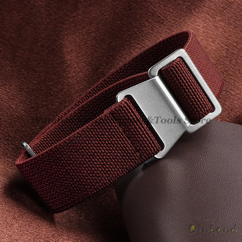 Elastic Nylon Watch Band for Seiko for Omega Sports Bracelets 18mm 20mm 22mm for Huawei Watch GT5/GT4/GT3 Parachute Watch Straps