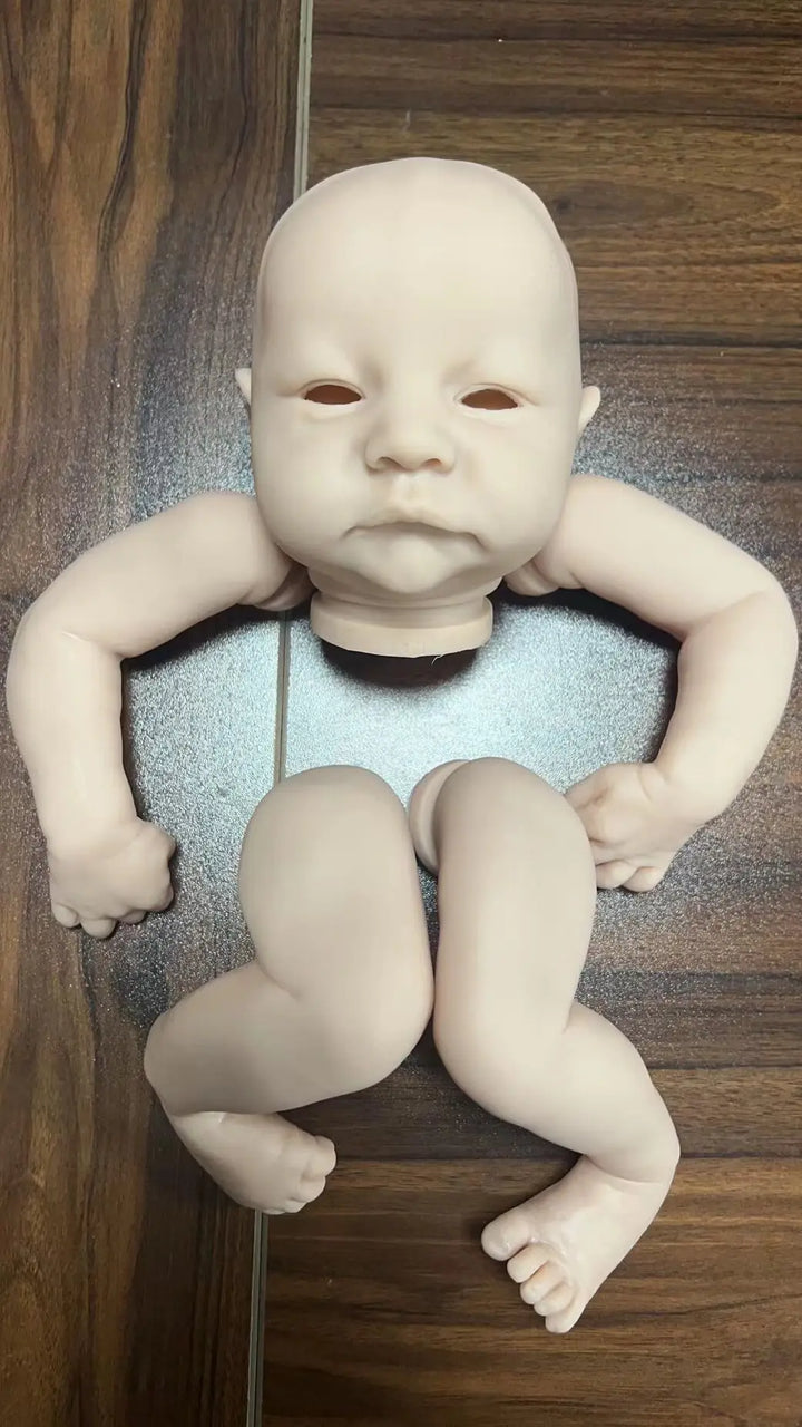 17″ Levi Awake Reborn Doll Kit – Lifelike Unpainted Vinyl Parts with Cloth Body