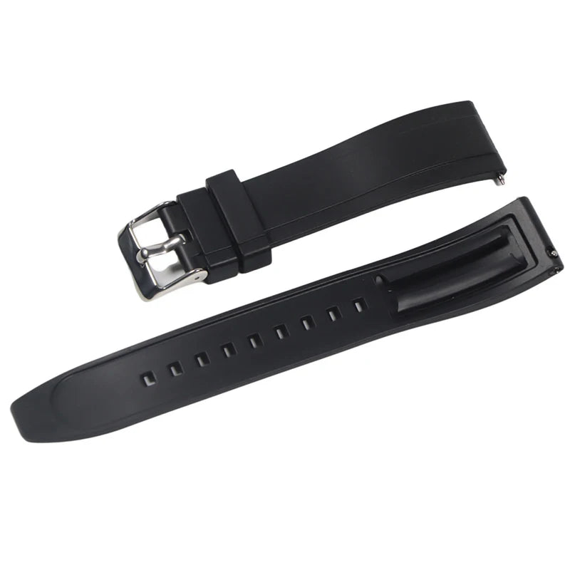 Premium Vulcanized Rubber Watch Strap – 20–24mm Quick Release