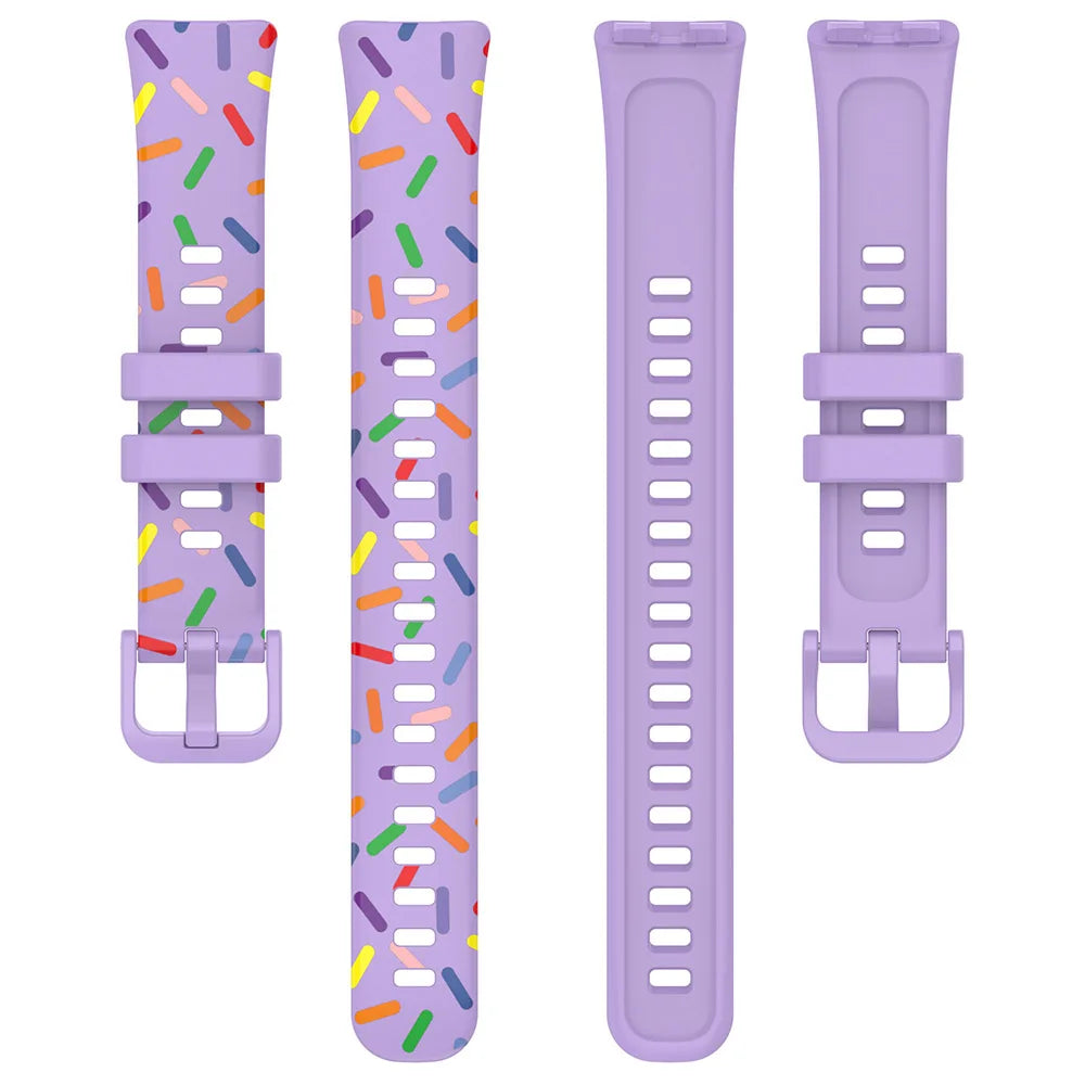 Printed Silicone Strap for Huawei Band 8-10