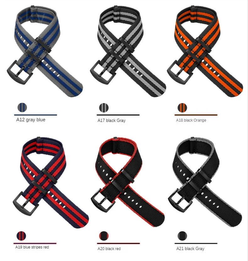 Breathable Nylon NATO Strap 20/22mm