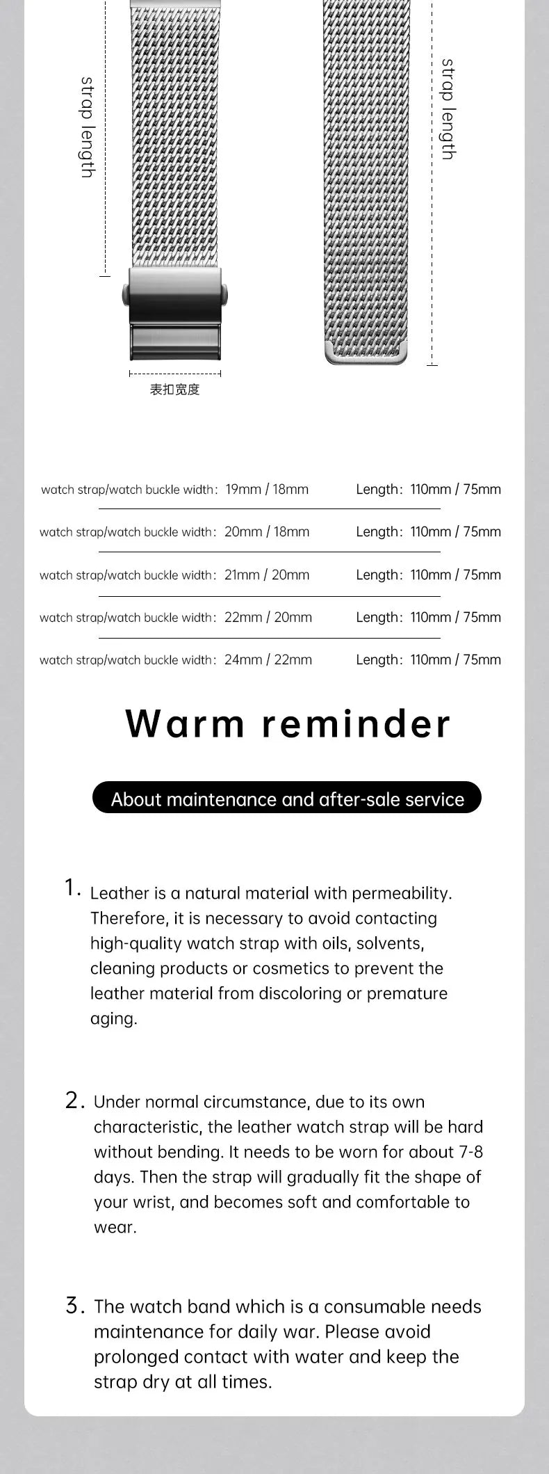 Luxury 316L Stainless Steel Brushed Watch Band, Milanese Mesh Watch Strap, For Rolex IWC OMEGA Watch Accessories