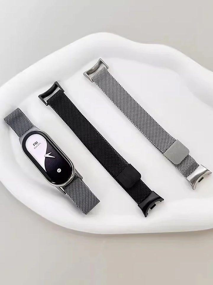 Stainless Steel Magnetic Strap for Xiaomi Mi Band 8, 9, 10
