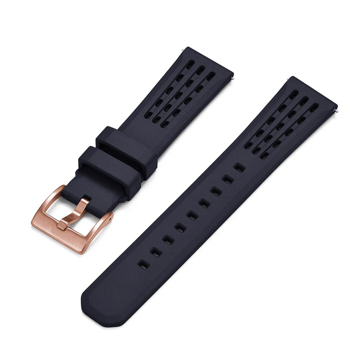 NATOBELT High Quality Porous Structure FKM Fluorine Rubber Watch Strap 20mm 22mm New Design Quick Release FKM Rubber Watchbands