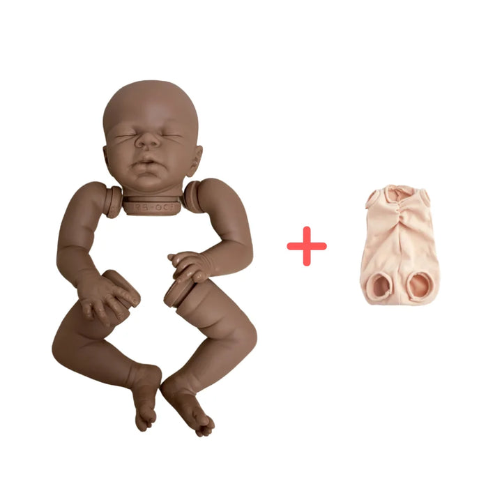 16″ Zendric Black Skin Vinyl Reborn Doll Kit – Unpainted DIY