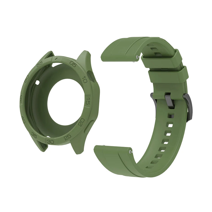 Silicone Strap & Protective Case for Huawei Watch GT4/GT5/GT6 – 46mm