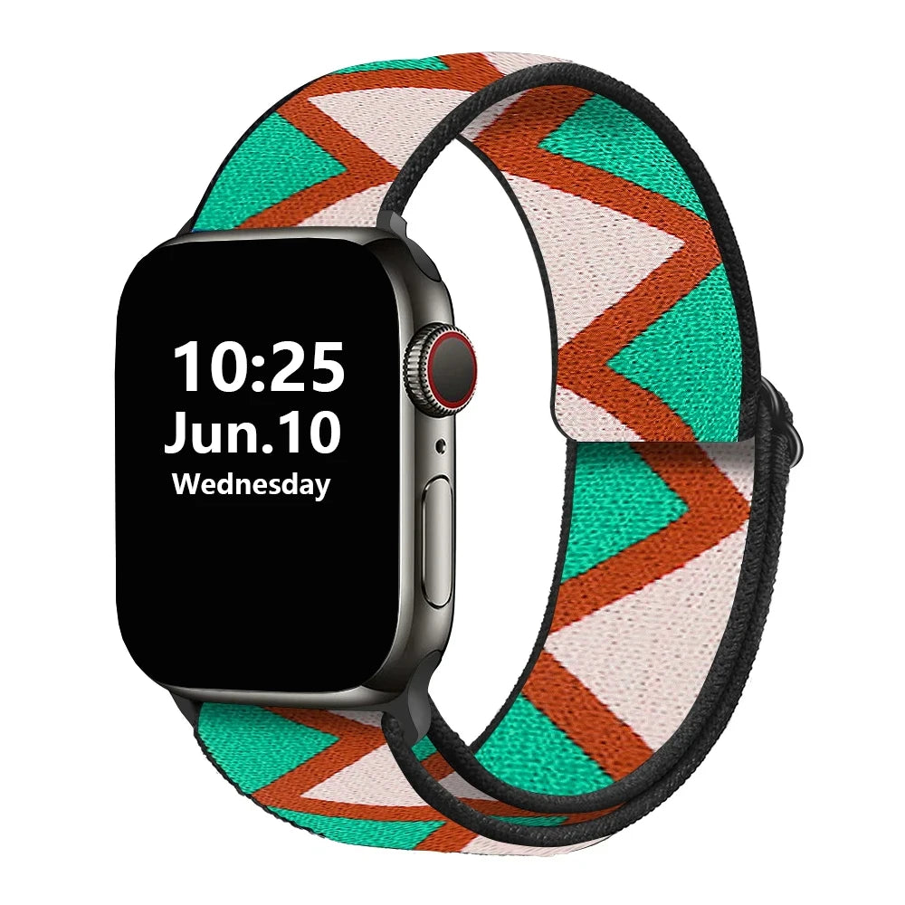 Stretchy Double-Layer Loop Apple Watch Band 38–45mm for Series 1–8
