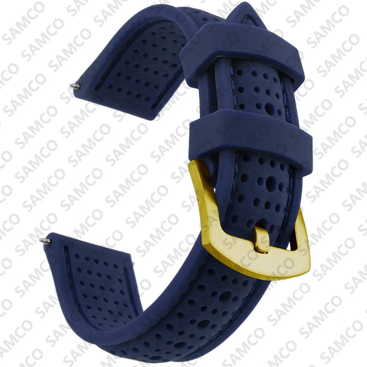 Silicone Rubber Watch Band 18–26mm (Soft & Comfortable Replacement Strap)