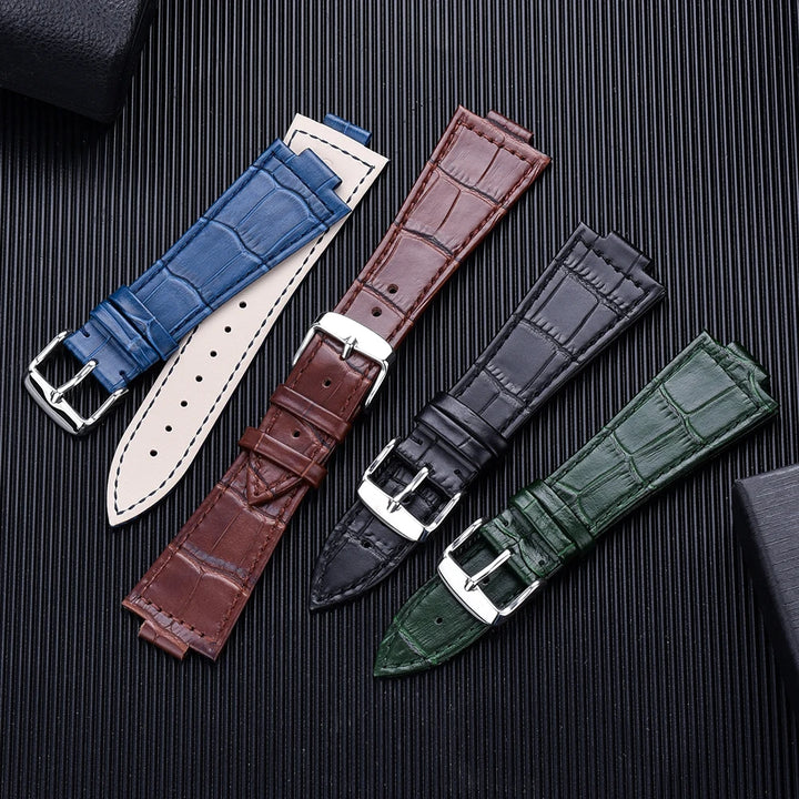 12mmCowhide Leather Strap For Tissot PRX Series Strap T137.407 T137.410 Super Player Bracelet Convex End Leather Band for Tissot