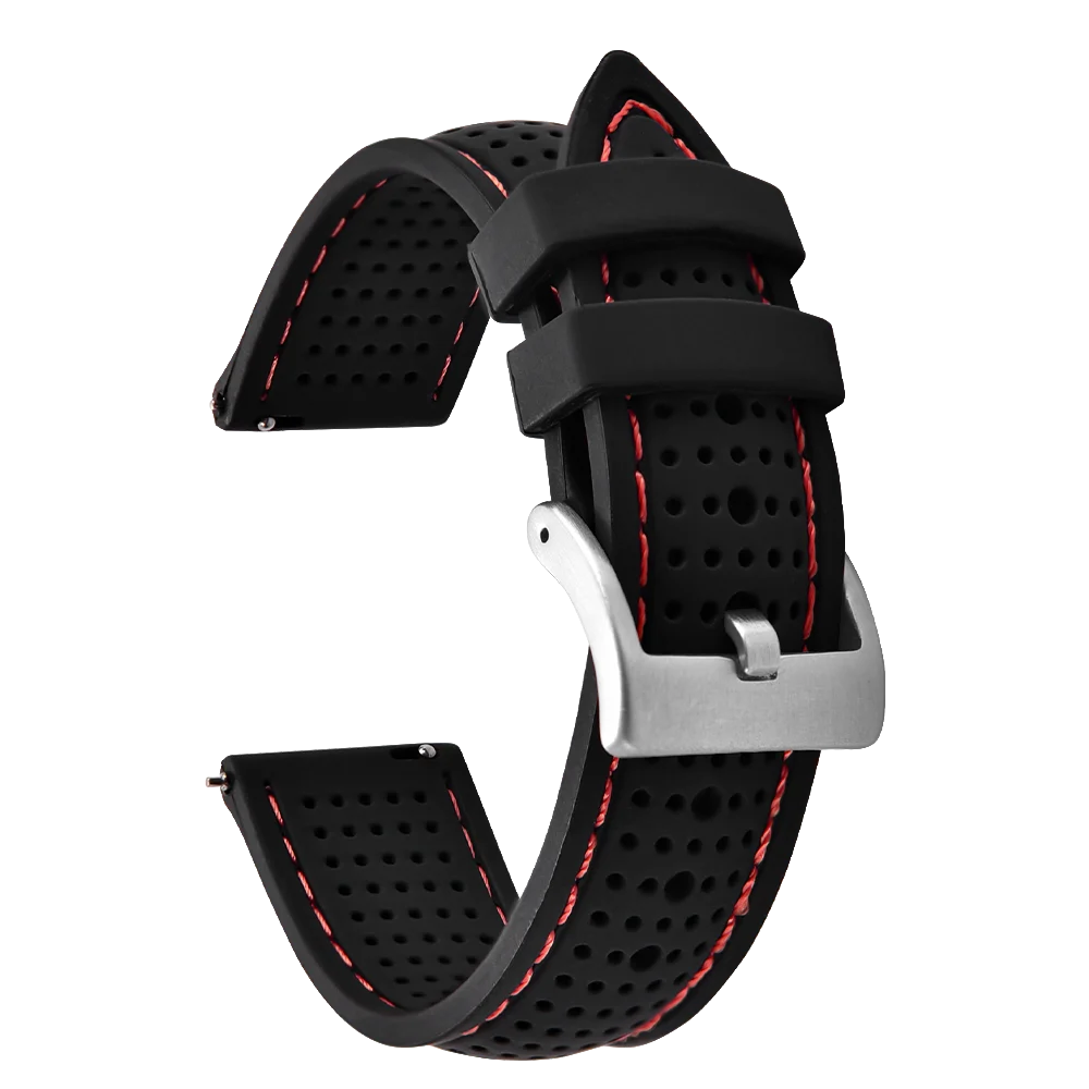 NATOBELT Soft Porous Rubber Watch Strap – Quick Release (18-22mm)