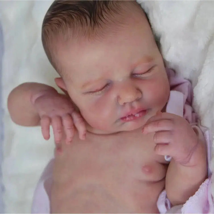 Loulou 49 cm Full‑Body Vinyl Reborn Baby Doll