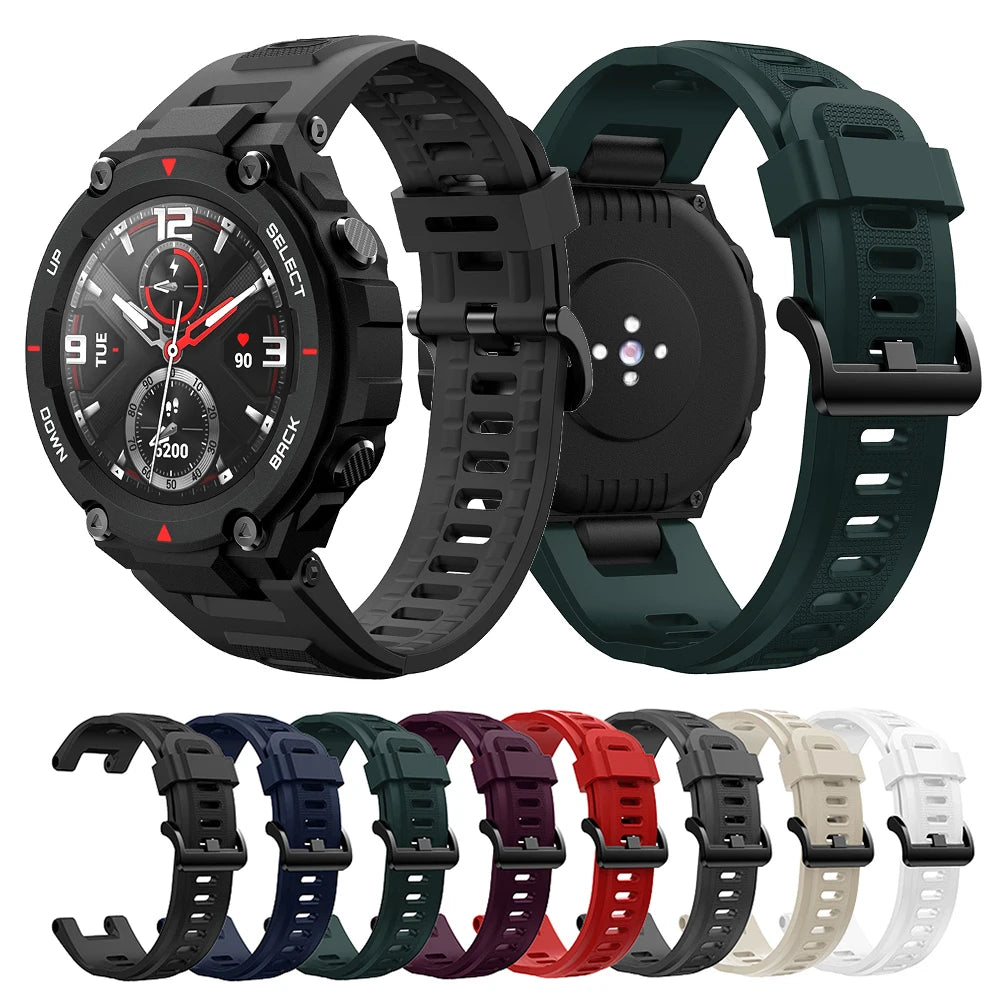 Silicone Watch Strap for Amazfit T-Rex & T-Rex Pro