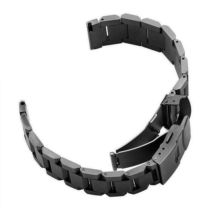 Stainless Steel Watch Strap 18–24mm Blue/Black/Gold