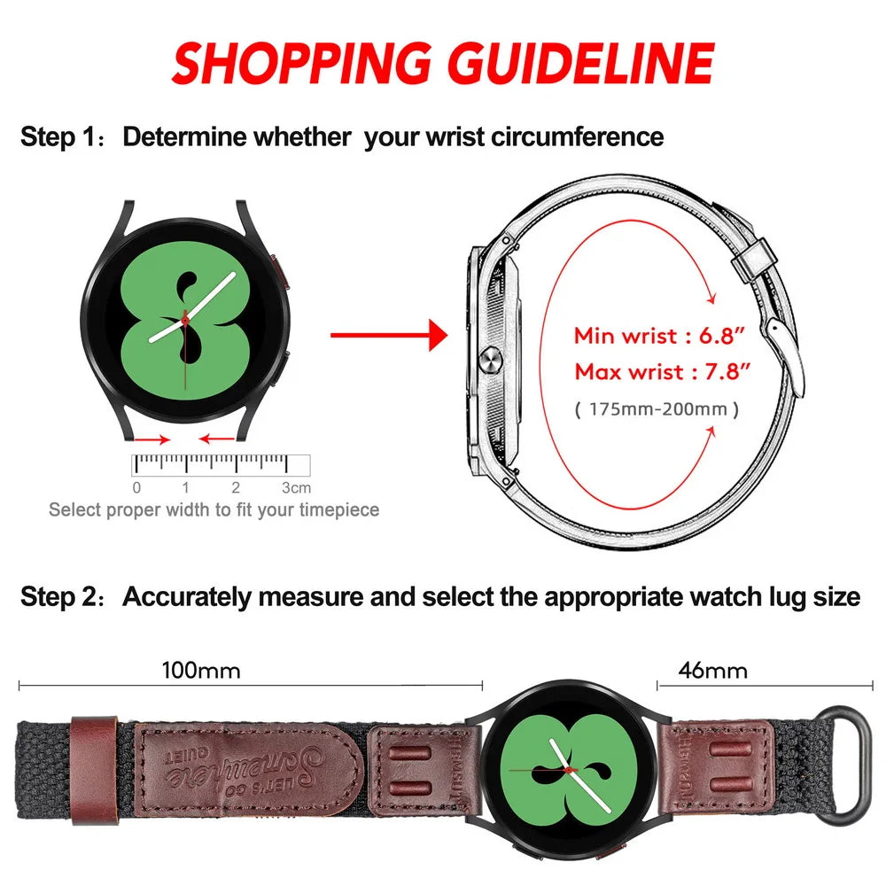 HEMSUT Nylon Quick-Release Watch Strap – 20/22mm Military Style for OMEGA