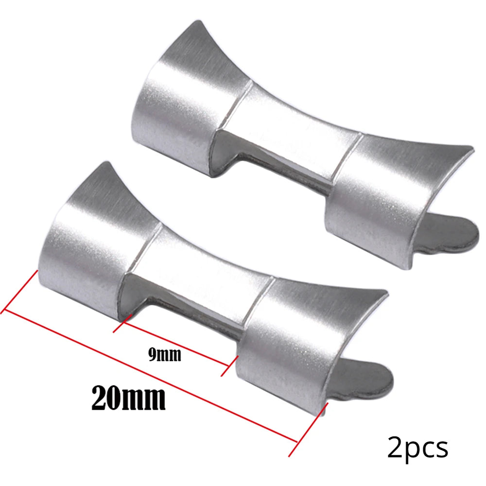Stainless Steel Curved End Link – 18/22mm, for Seiko SKX007/009 Jubilee & Oyster