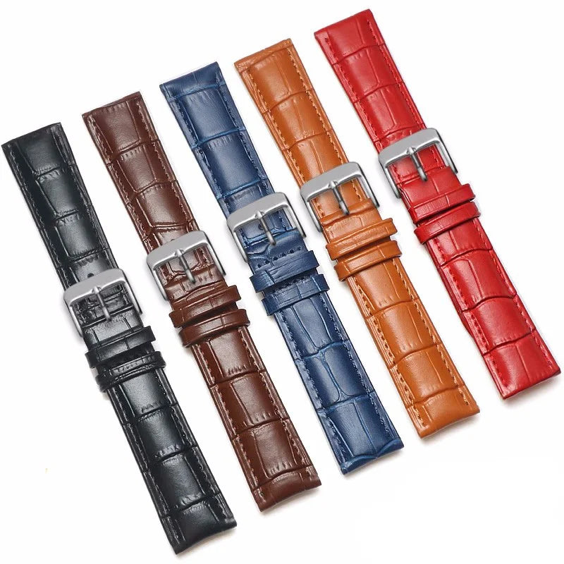 Universal Replacement Leather Watch Strap Leather Watchband for Men Women 12mm 14mm 16mm 18mm 20mm 22mm 24mm Watch Band