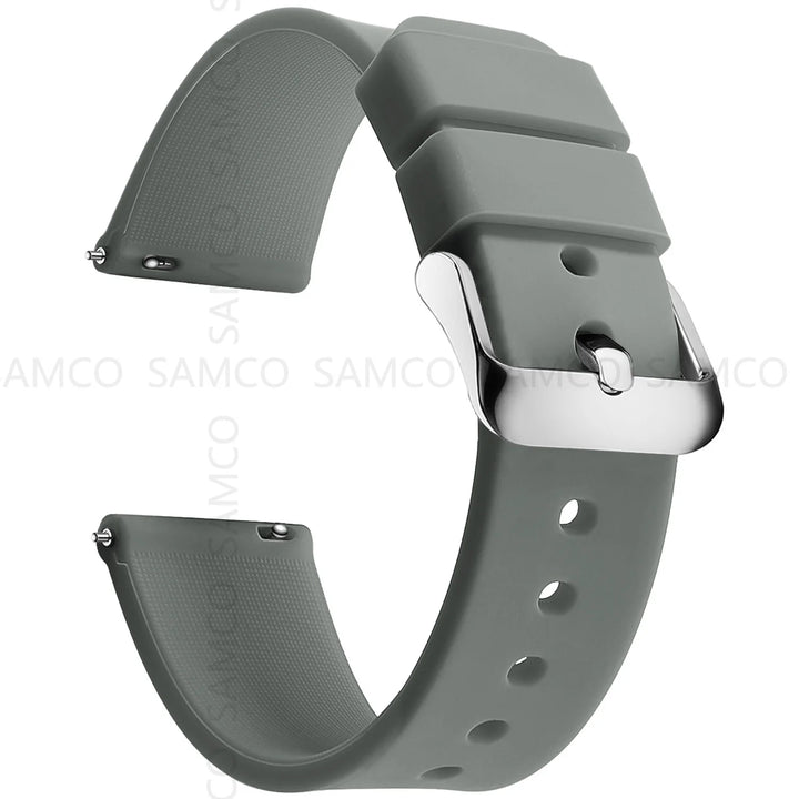 Soft Silicone Quick-Release Watch Band 14–24mm
