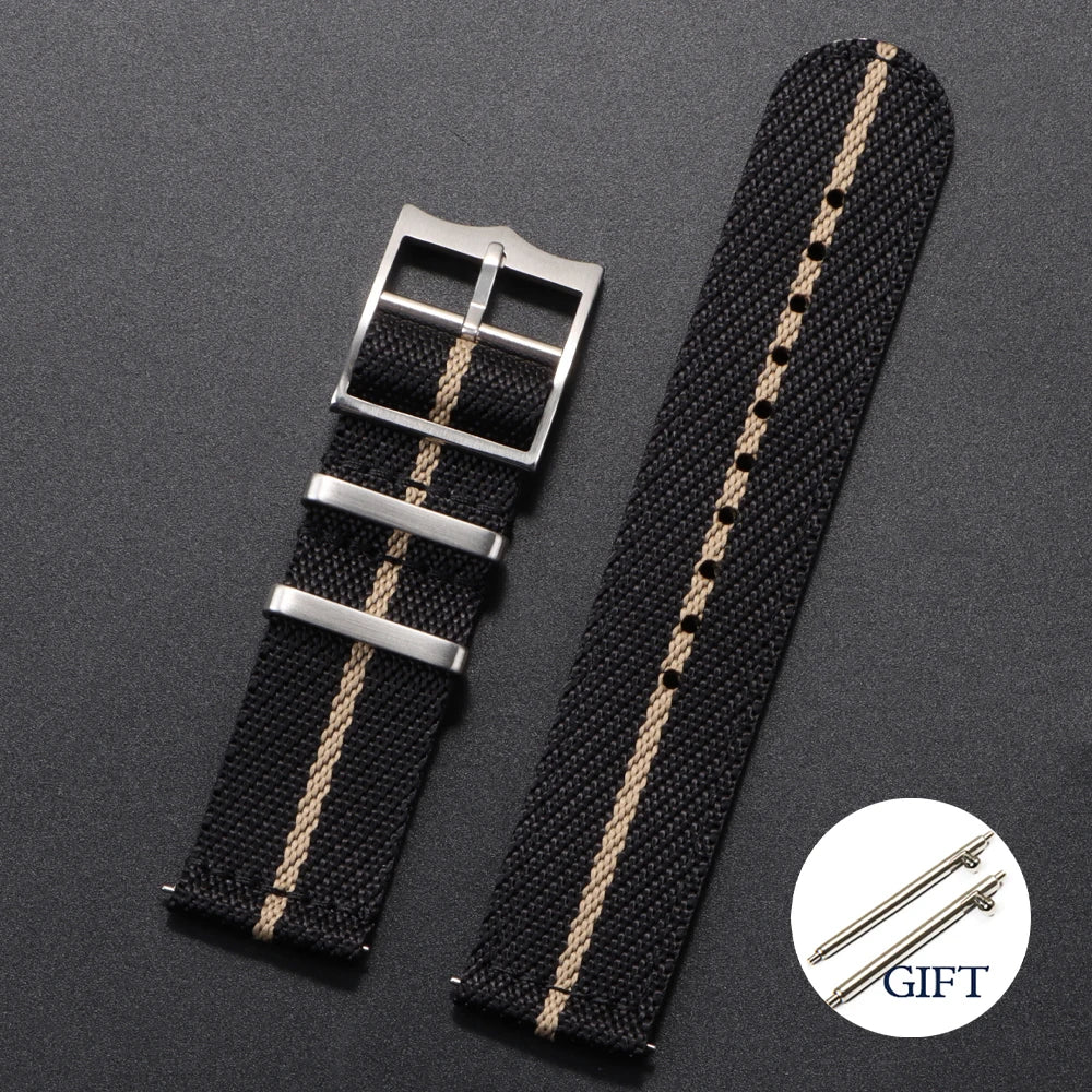 20/22mm Nylon NATO Watch Strap for Tudor, Omega, Seiko