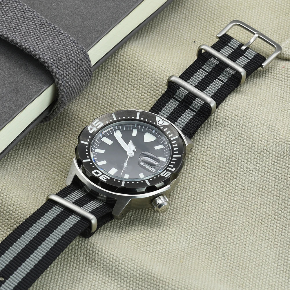 NATOBELT High Quality Nylon Sailcloth Strap 20mm 22mm Watchbands Military Army Watch Strap Replace Accessories
