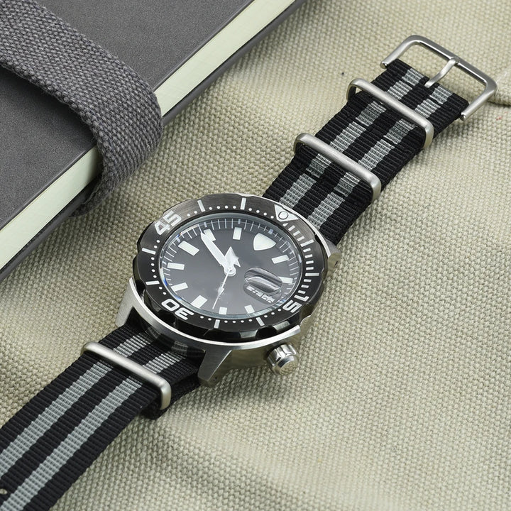 NATOBELT High Quality Nylon Sailcloth Strap 20mm 22mm Watchbands Military Army Watch Strap Replace Accessories