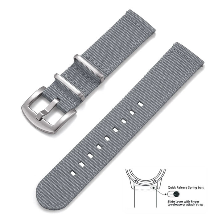 JUELONG Premium  Quick Release Sailcloth Nylon Strap 18mm 20mm 22mm Military Nylon Watchband For Watch Accessories Replacement