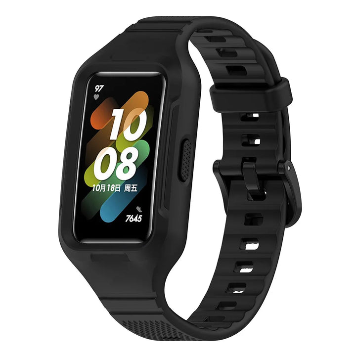 Integrated Silicone Strap & Case for Huawei Band 6-9 & Honor Band 6-7
