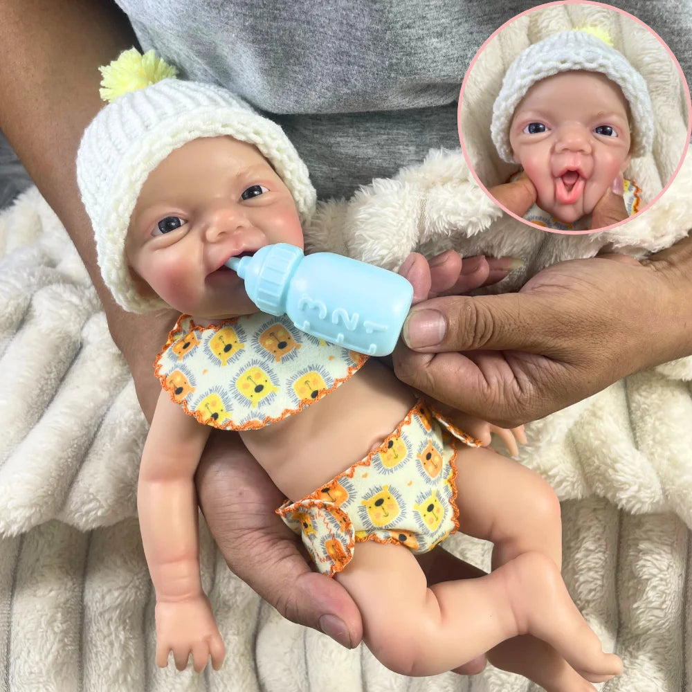 13″ Charlie Full Silicone Reborn Baby Doll – Washable Body (Boy or Girl)