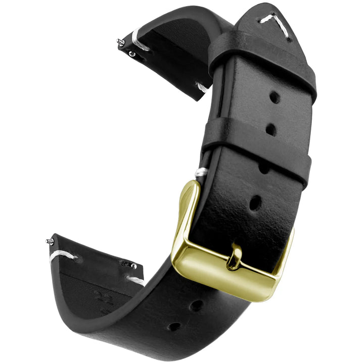 Wax Genuine Leather Watch Band 18–24mm