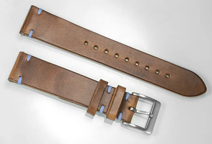 HEMSUT Leather Watch Bands 20 22mm Soft Wrap Handmade Wrist Straps Horween US Chromexcel 18mm 19mm 21mm