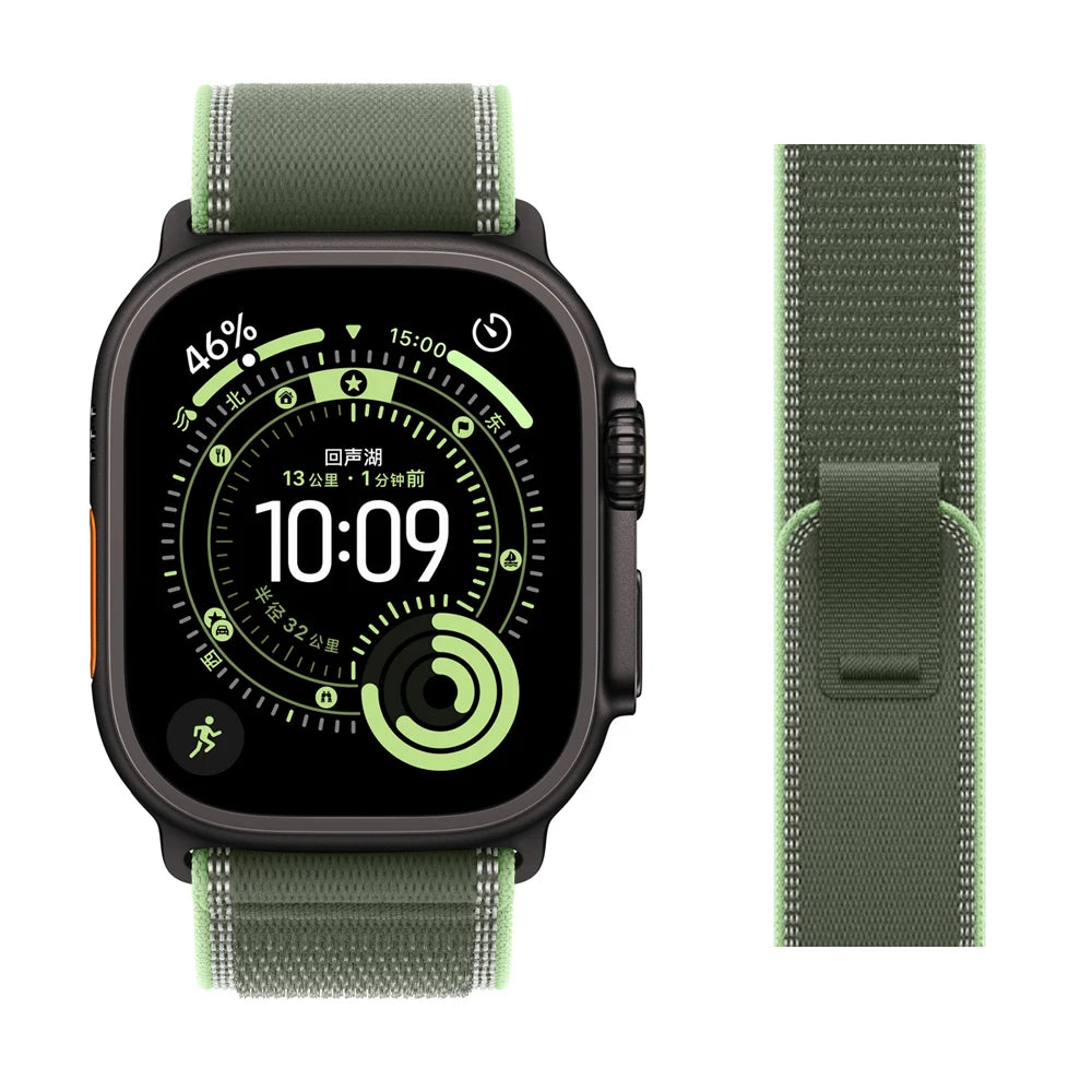 Alpine Loop for Apple Watch Ultra 3 Band 49mm 44mm 45mm 46mm 41mm 42mm Nylon Trail bracelet correa Series 11 10 9 8 7 6 se Strap