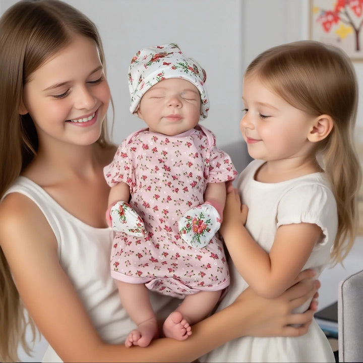 Pascale 18″ Full‑Body Unpainted Silicone Reborn Doll