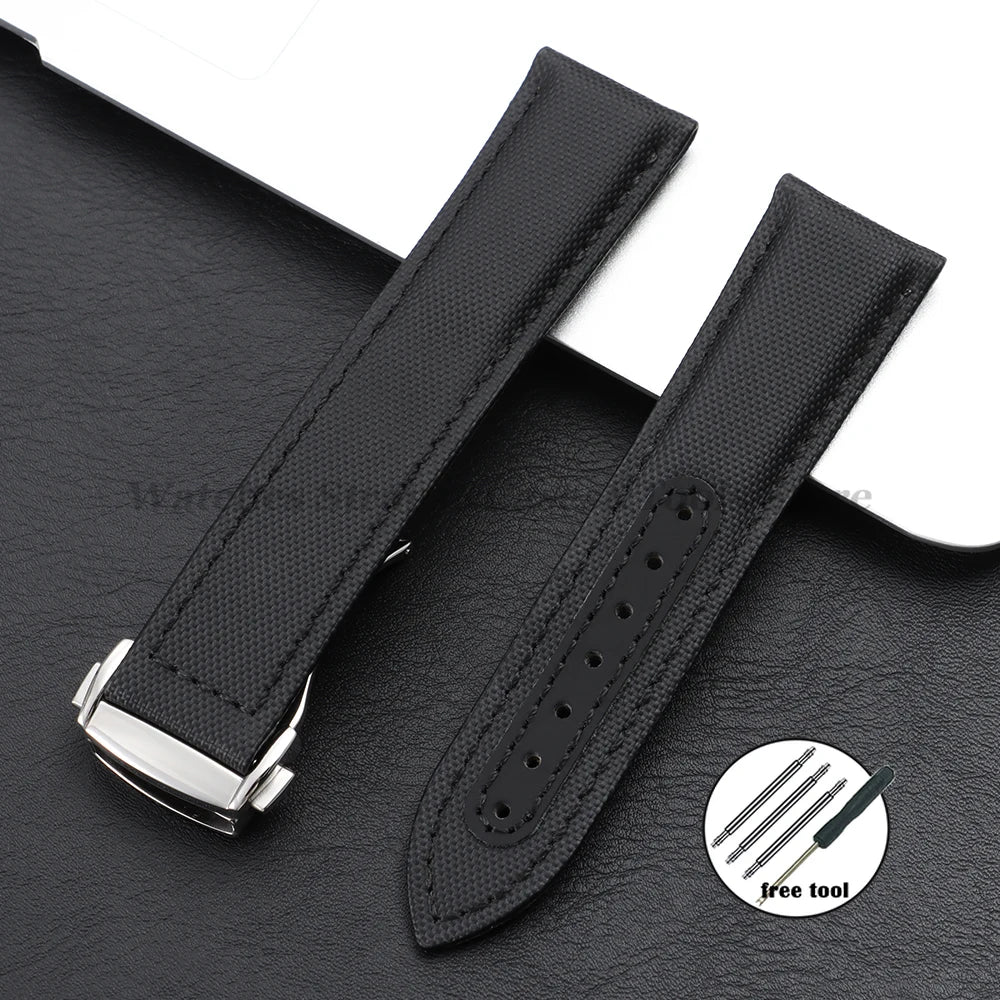 Sailcloth Nylon Strap (20–22mm) – Folding Buckle