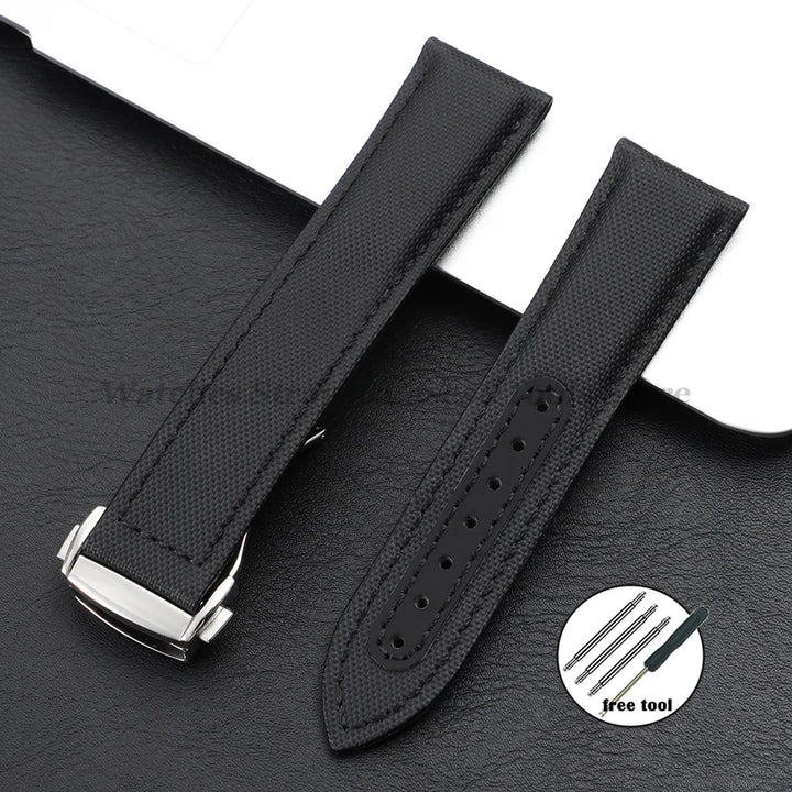 Sailcloth Nylon Strap (20–22mm) – Folding Buckle