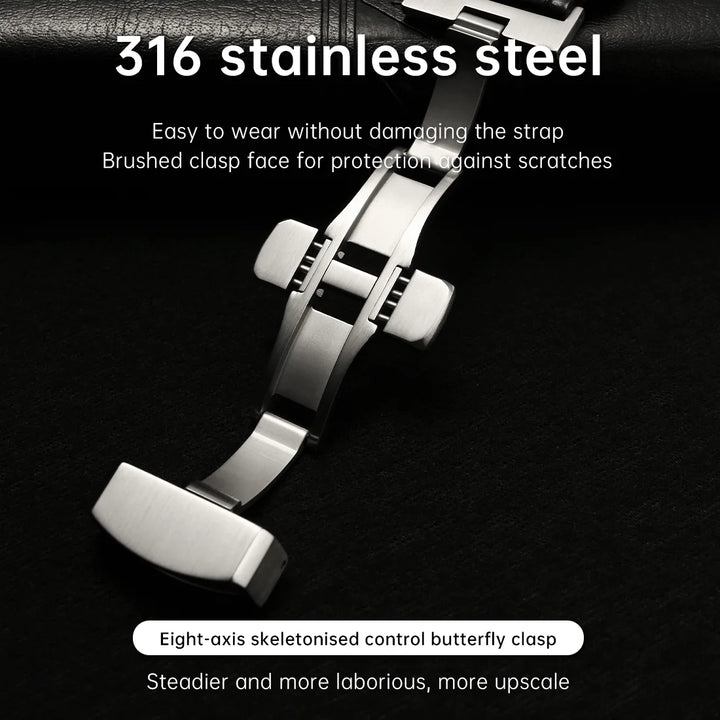 MAIKES Calf Leather Watch Strap Quick Release Bracelet For Longines Omega IWC Watchbands 20mm 21mm 22mm Watch Band