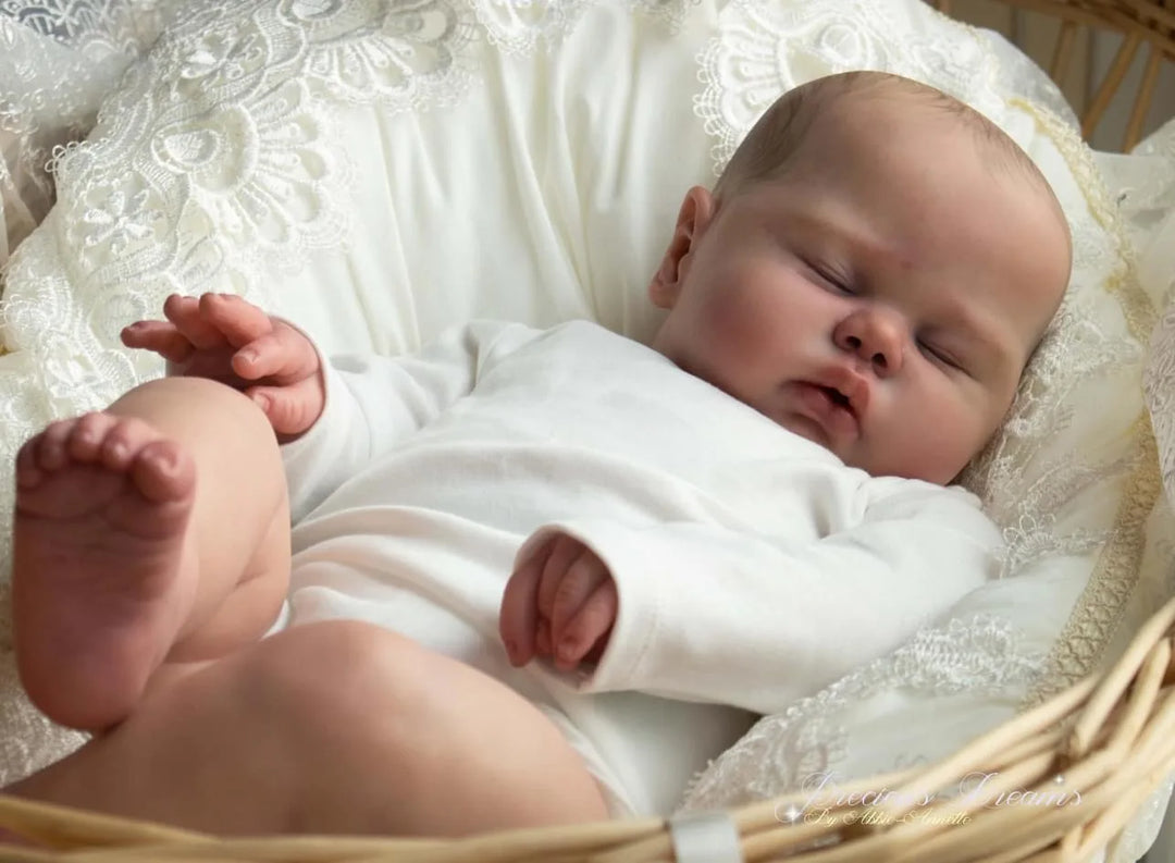 19″ Pickle Boy Reborn Toddler Doll – Lifelike Hand‑Painted Cloth Body