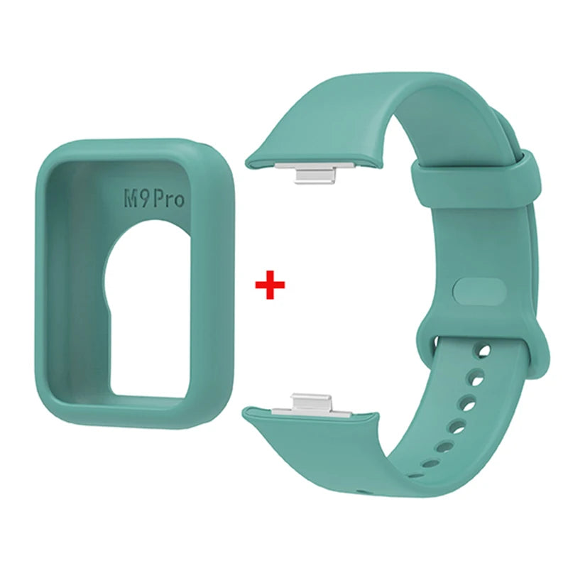 Silicone Strap with Protective Case for Xiaomi Mi Band 9 Pro
