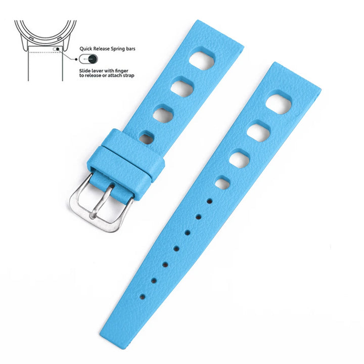 New Design FPM/FKM Tropical Watch Strap 20mm 22mm Quick Release Rubber Watchbands For Omega Tudor S-eiko Watches Accessories