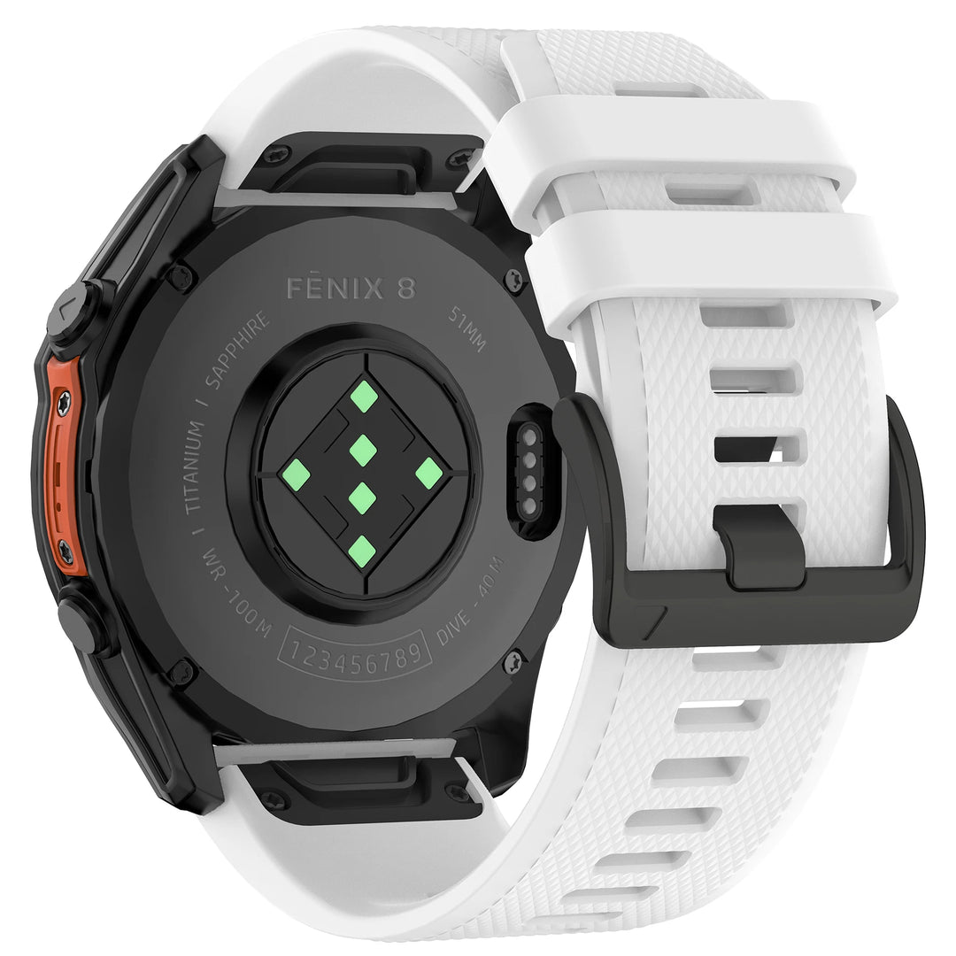 Silicone Watch Band for Garmin Fenix & Epix (22-26mm)