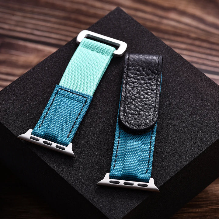 Braided Nylon Solo Loop For Apple Watch Band 45mm Ultra 2 49mm 38mm 44mm 40 41mm 42mm Leather Bracelet Series 10 9 8 7 5 se Belt